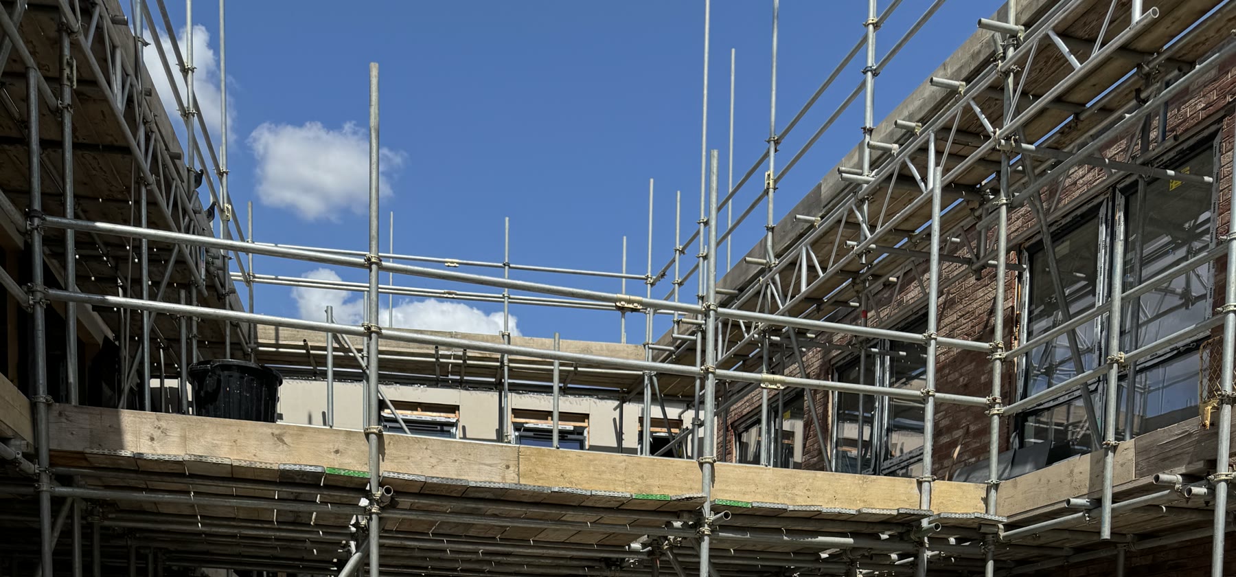 Nova Point courtyard construction in Wickford