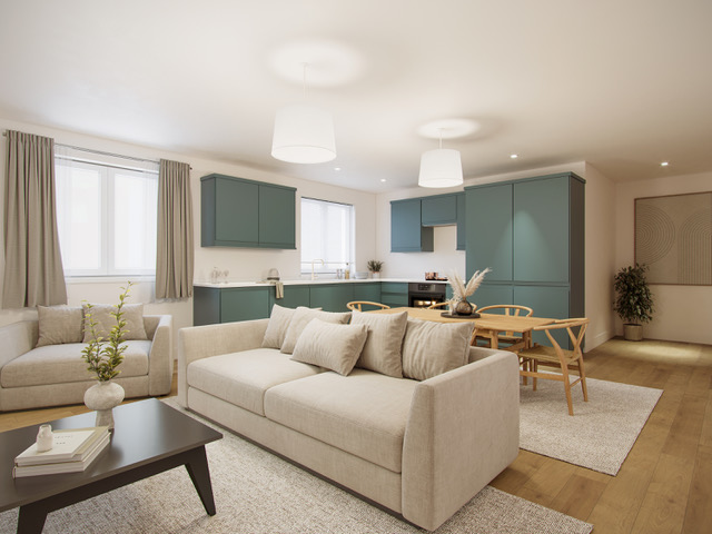 Light-filled kitchen and living space in Rayleigh